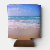 ビーチと海パーソナライズされた名 缶クーラー (裏面)