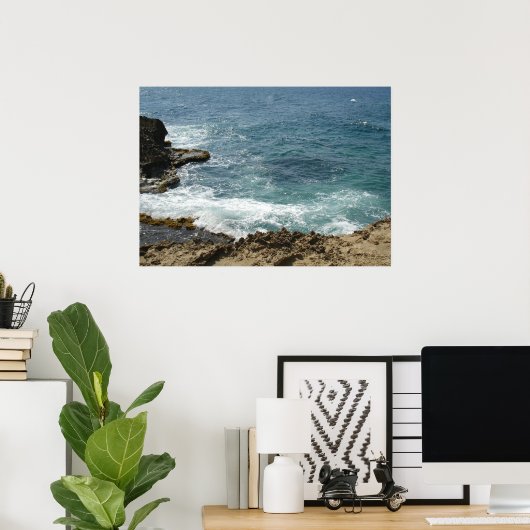 ビーチと海 ポスター (ホームオフィス)