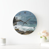 ビーチと海 ラージ壁時計 (ホーム)