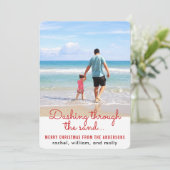 ビーチと砂のクリスマス シーズンカード (スタンド正面)