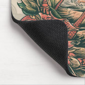 ビーチと船を見る マウスパッド (コーナー)