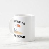 ビーチにいたいな コーヒーマグ コーヒーマグカップ (正面左)