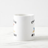 ビーチにいたいな コーヒーマグ コーヒーマグカップ (中央)