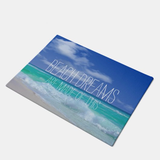 ビーチによっては18x24ドア・マットが夢を見ます ドアマット (アングル)