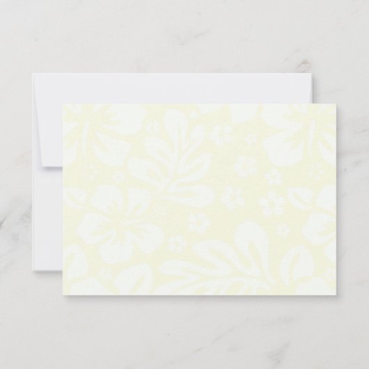 ビーチによってはRSVPのオレンジ及びティール(緑がかった色)が開花します 出欠カード (裏面)