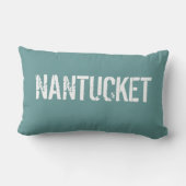 ビーチによって太陽接吻される柔らかい水のLumbarをカスタマイズ ランバークッション (裏面)