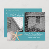 ビーチによる住所の変更 案内ポストカード (正面/裏面)