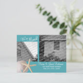 ビーチによる住所の変更 案内ポストカード (スタンド正面)