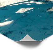 ビーチに乗る美学 – 海のそばの自転車に乗った女性 ポスター (角)