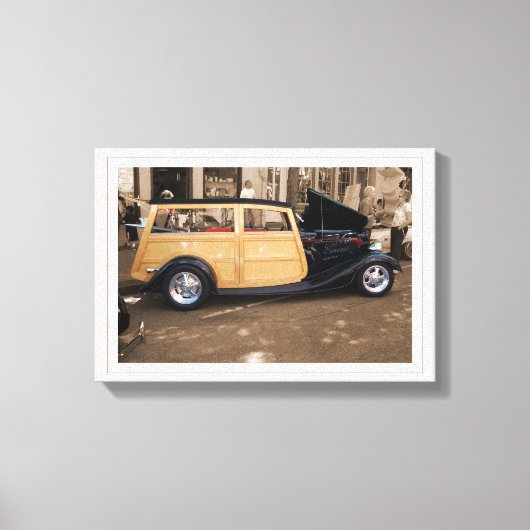 ビーチに戻縁どる キャンバスプリント (正面)