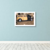 ビーチに戻縁どる キャンバスプリント (インサイチュ (ウッドフロア))