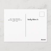 ビーチに移る ポストカード (裏面)