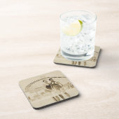 ビーチに立っている人 コースター (右側)