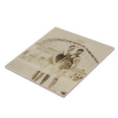 ビーチに立っている人 タイル (側面)