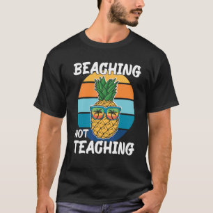 ビーチに行くは教えるにあらず 学校終わりの夏の先生 円周率 Tシャツ