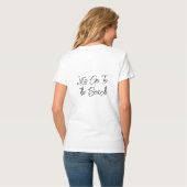 ビーチに行こう バケーションTシャツ Tシャツ (裏面フル)