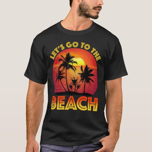 ビーチに行こう Tシャツ (正面)