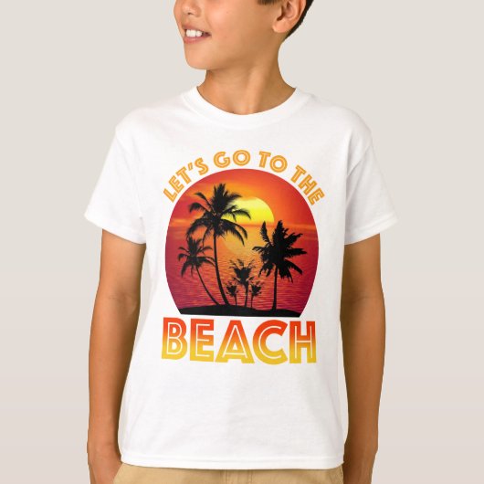 ビーチに行こう Tシャツ (正面)