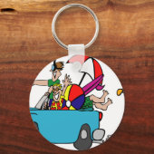 ビーチに逃げる キーホルダー (正面)