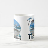 ビーチに連れて行け コーヒーマグカップ (中央)