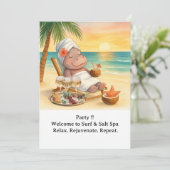 ビーチに面したスパ ヒポの招待状 招待状 (スタンド正面)