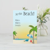 ビーチに！招待状 招待状 (スタンド正面)