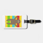ビーチのあなたの一流の|の怠惰を加えて下さい ラゲッジタグ (正面横)