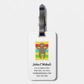 ビーチのあなたの一流の|の怠惰を加えて下さい ラゲッジタグ (裏面縦)