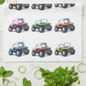 ビーチのおかしなふきん キッチンタオル (折り畳み)