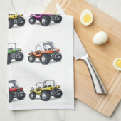 ビーチのおかしなふきん キッチンタオル (四つ折り)