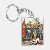 ビーチのおもちゃの膨脹 キーホルダー (正面左)