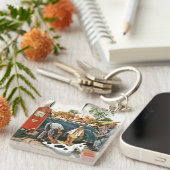 ビーチのおもちゃの膨脹 キーホルダー (正面右)