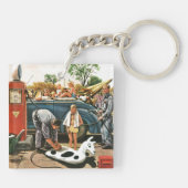 ビーチのおもちゃの膨脹 キーホルダー (裏面)