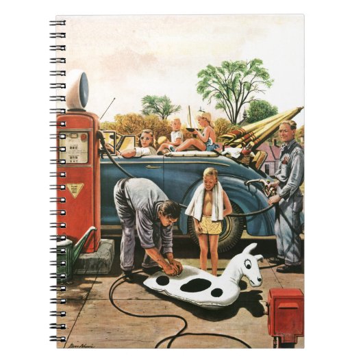 ビーチのおもちゃの膨脹 ノートブック (正面)