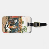 ビーチのおもちゃの膨脹 ラゲッジタグ (正面横)