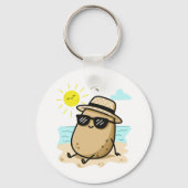 ビーチのじゃがいも 夏の気分 キーホルダー (裏面)