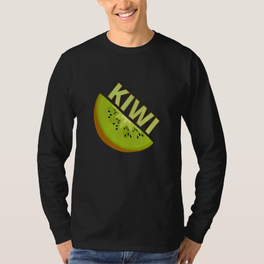 ビーチのためのキウイ フルーツ Tシャツ (正面)