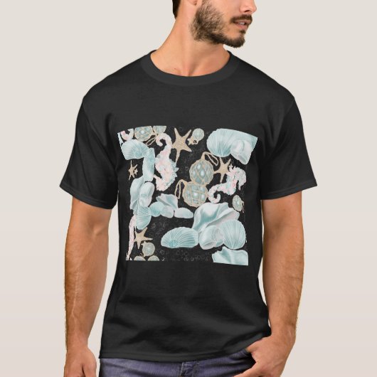 ビーチのための人生 Tシャツ (正面)