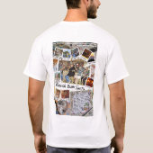 ビーチのつまらないサンタのTシャツ Tシャツ (裏面)