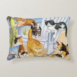 ビーチのつまらない子ネコ アクセントクッション