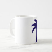ビーチのつまらないpalmtreeのマグ コーヒーマグカップ (正面左)