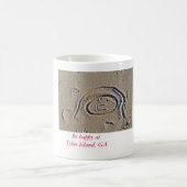 ビーチのよい日は、幸せなatTybee Islan…です コーヒーマグカップ (中央)