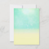 ビーチのようなエレガントでヴィンテージな結婚式テーブルナンバー 招待状 (裏面)