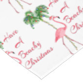 ビーチのようなクリスマスフラミンゴを食べる テーブルクロス (アングル)