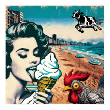 「ビーチのアイスクリーム」