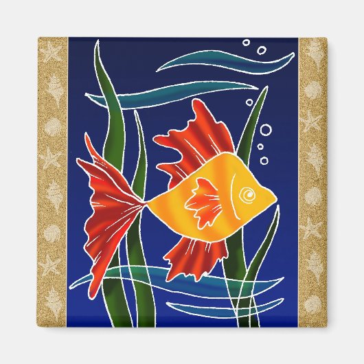 ビーチのアラーム！ マグネット (正面)