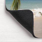 ビーチのエキゾチックなヤシの木 マウスパッド (コーナー)