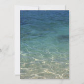 ビーチのエレガントサマー結婚ズ 招待状 (裏面)