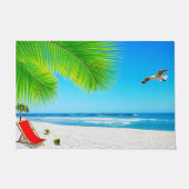 ビーチのオーシャンビューのドア・マット ドアマット (正面)