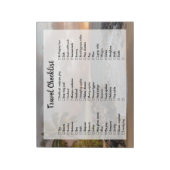 ビーチのカスタマイズ可能な旅行パッキングリストチェックリスト ノートパッド (回転)